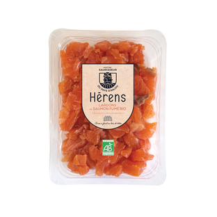 Lardons de saumon fumé bio