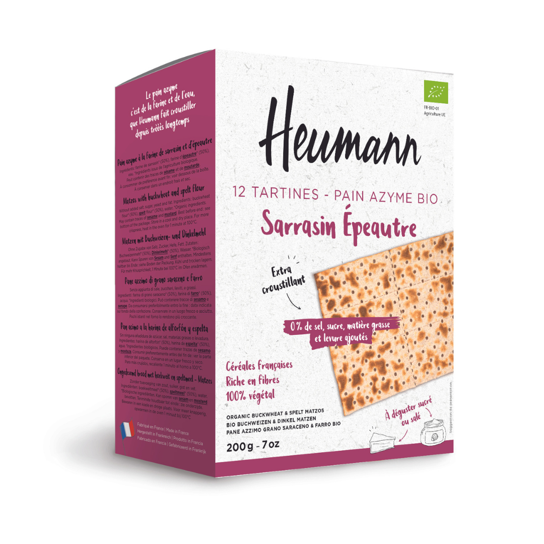 Pain Azyme Sarrasin Epeautre Bio