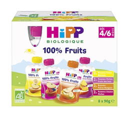 Gourdes Multipack 4 Variétés Bio (dès 4/6 mois) - 8x90g
