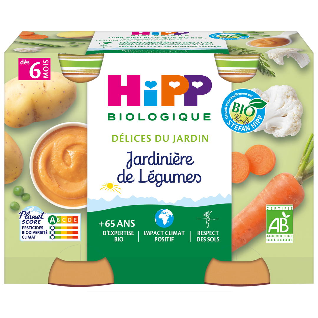 Jardinière de Légumes Bio 2X190g (dès 6 mois)