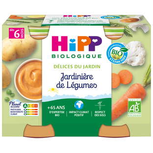 Jardinière de Légumes Bio 2X190g (dès 6 mois)