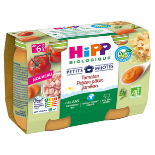 Tomates Petites pâtes Jambon BIO (dès 6 mois) - 2x190g