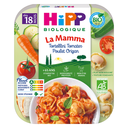 Tortellini Tomates Poulet Origan Bio (dès 18 mois)