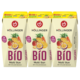 Bio Multifruchtsaft mit Wasser, 3 Stück