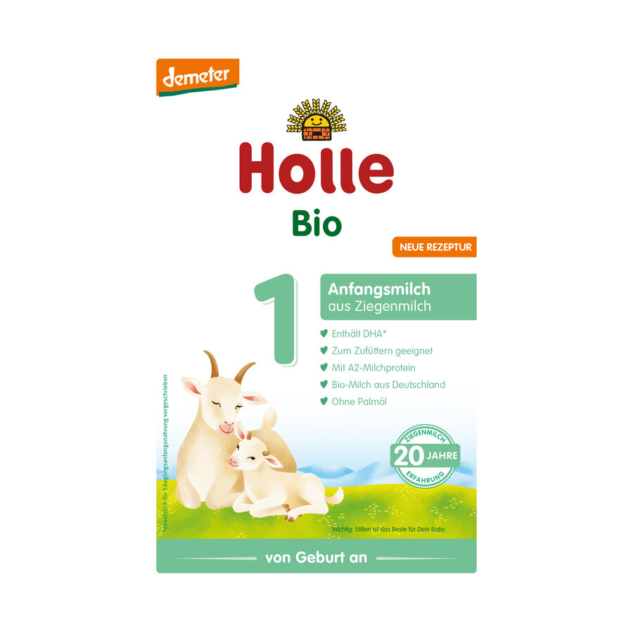 Bio Anfangsmilch 1 aus Ziegenmilch, von Geburt an, demeter