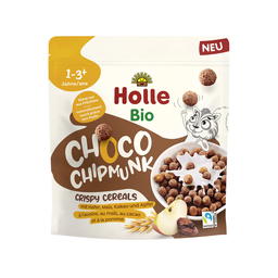 Crispy Cereals, Choco Chipmunk, Avoine, Maïs, Cacao, Pomme Bio (dès 12mois)