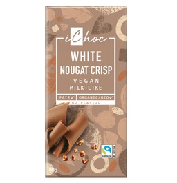 Bio Schokolade White Nougat Crisp, vegan
