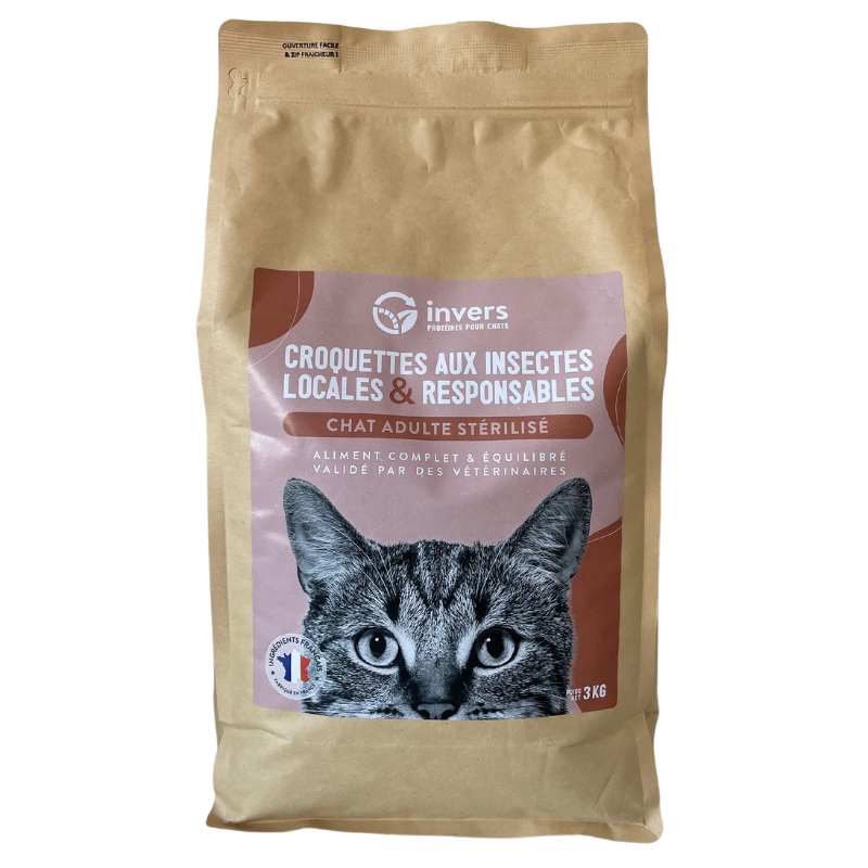 Croquettes aux Insectes - Chats Stérilisés
