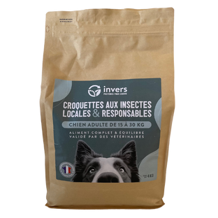 Croquettes aux Insectes - Chiens Races Moyennes