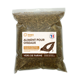 Insectes séchés pour oiseaux, rongeurs, poissons
