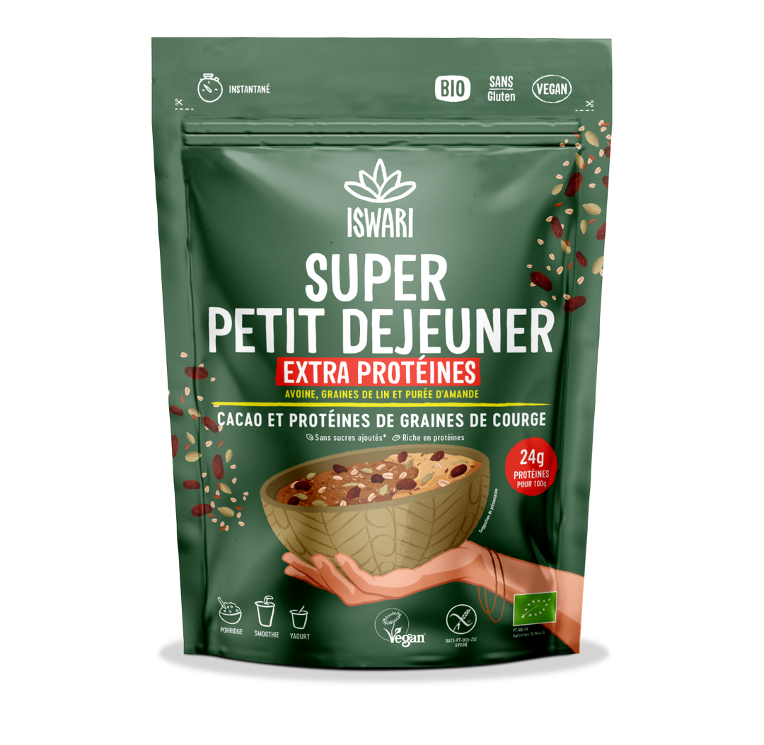 Petit déjeuner extra proteine cacao bio