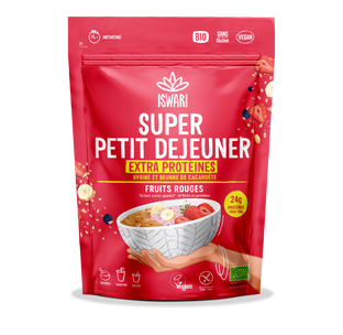 Petit Déjeuner Extra Protéiné Fruits Rouges Cacahuètes Bio