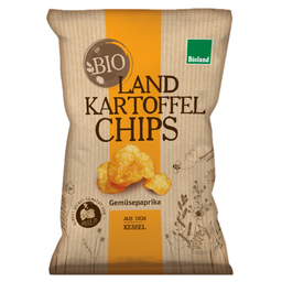 Bio Landkartoffelchips Gemüsepaprika
