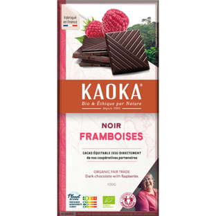 Chocolat Noir 58% De Cacao - Framboises Bio et Équitable