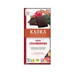 Chocolat Noir 58% Cranberries Bio
