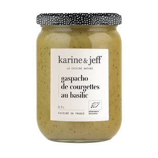 Gaspacho courgette basilic bio