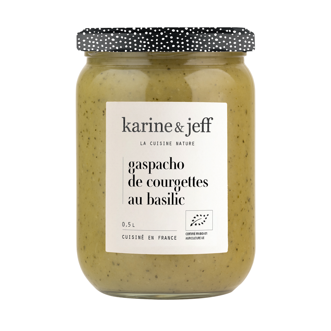 Gaspacho courgette basilic bio