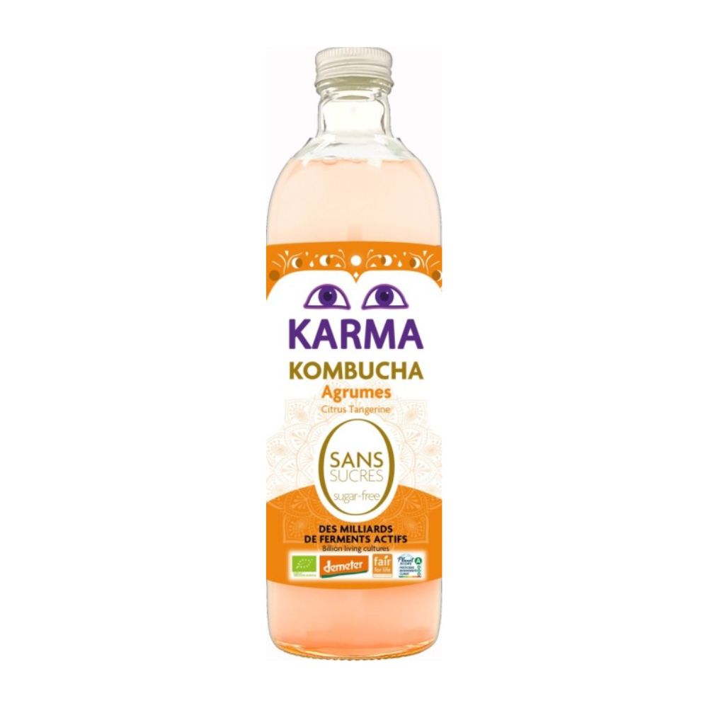 Kombucha aux agrumes bio et equitable