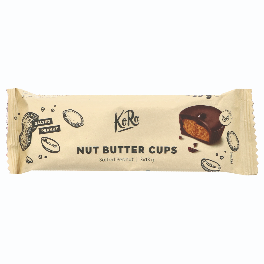 Bio Nut Butter Cups Salted Peanuts, vegan, 3 Stück