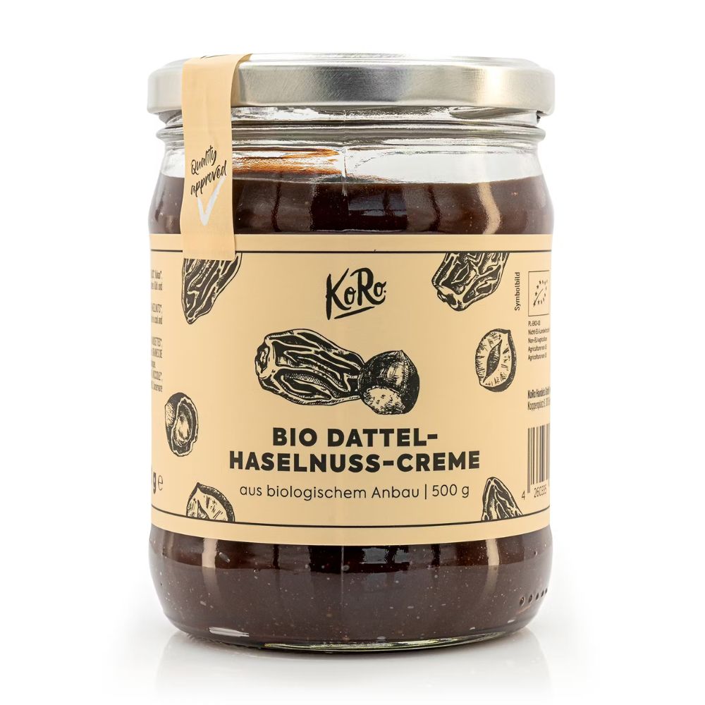 Crème dattes noisettes bio