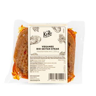 Steak de seitan à la méditerranéenne bio