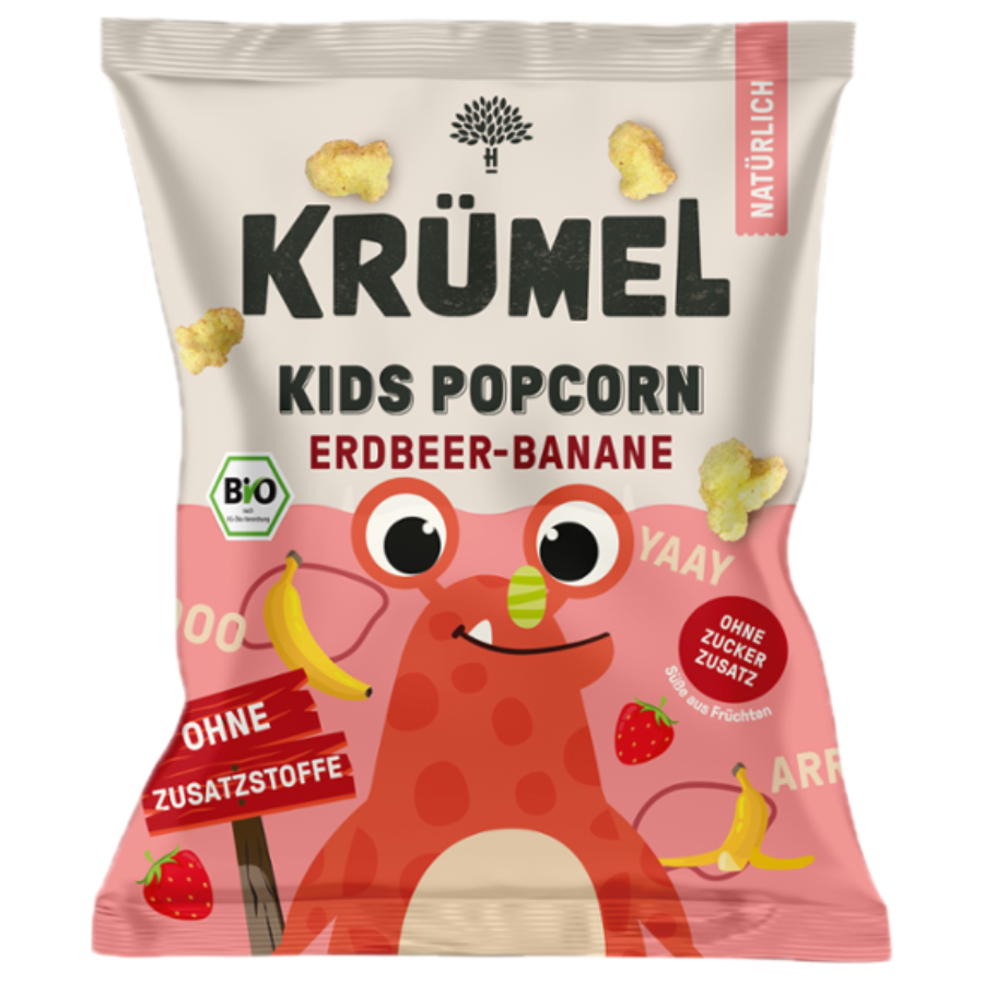 Bio Popcorn Erdbeer-Banane
