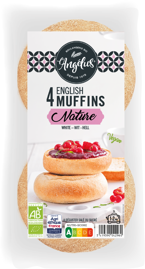 English Muffins Nature Bio - 4x60g