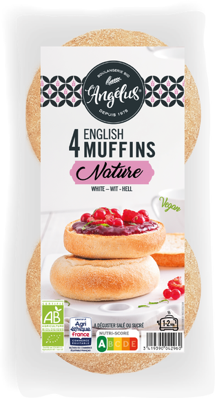 English Muffins Nature Bio - 4x60g
