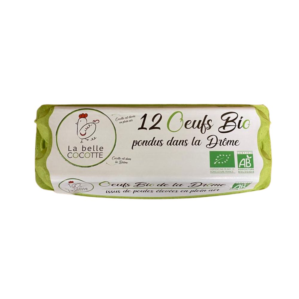 Œufs plein air bio x 12