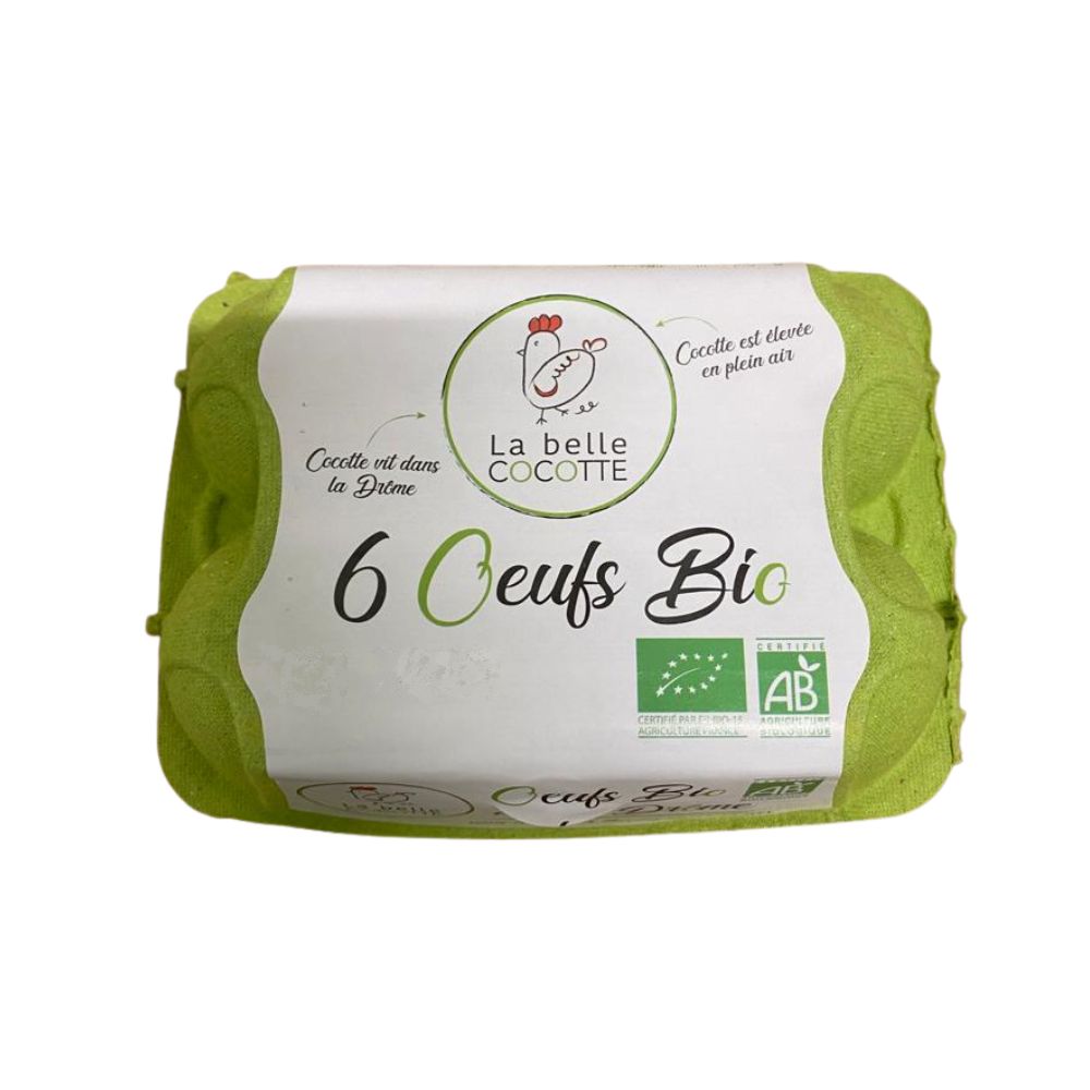 Œufs plein air bio x 6