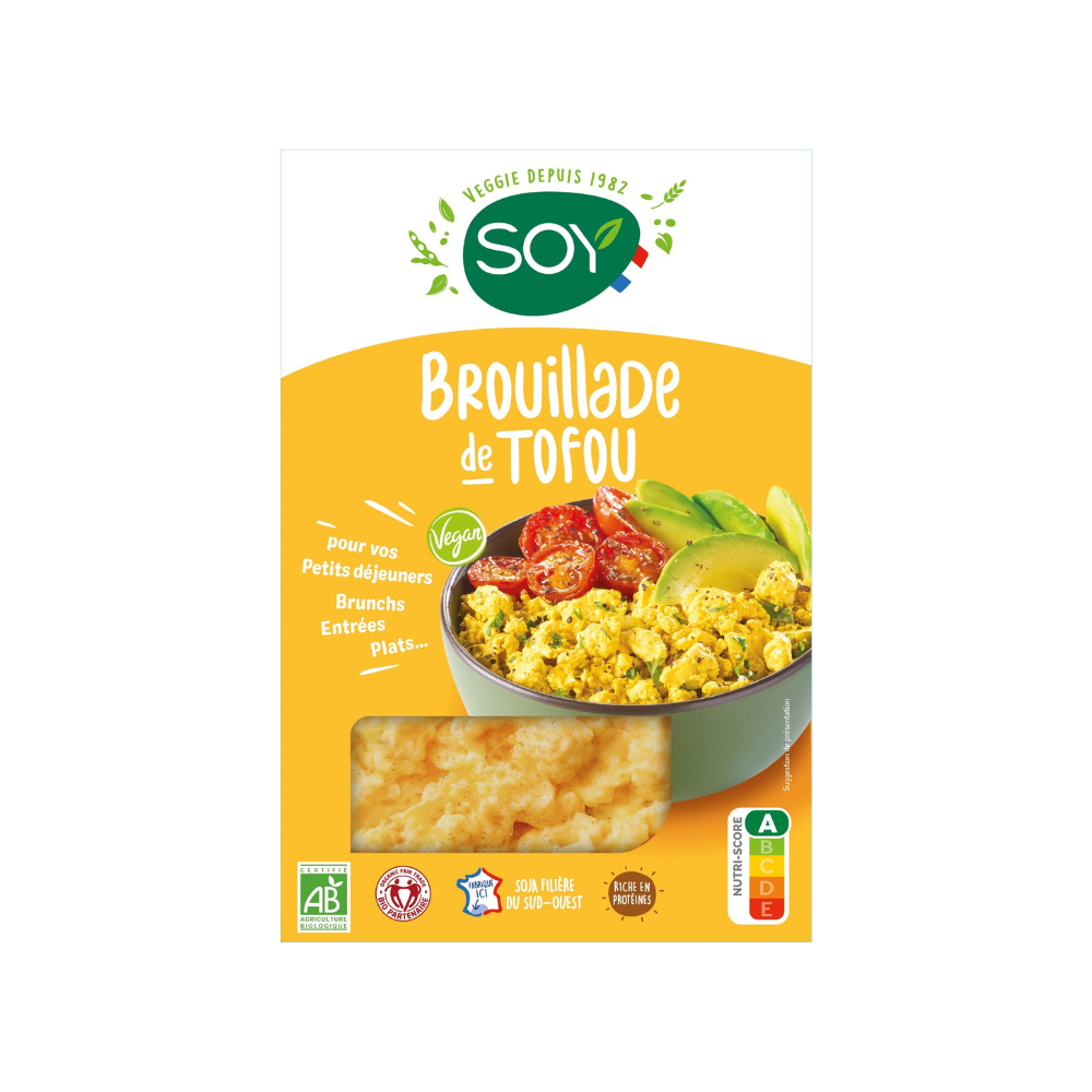 Brouillade de tofou bio et equitable