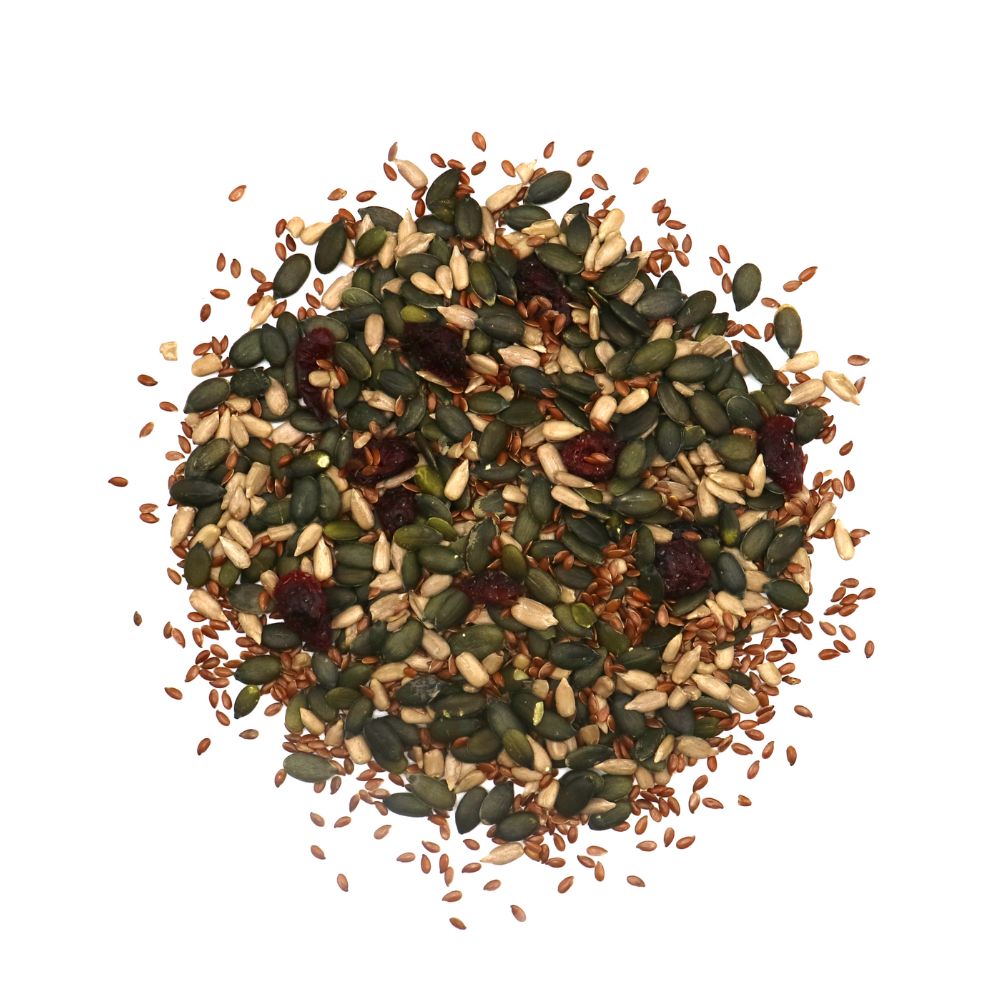 Mélange de Graines pour Salade et Cranberries Bio En Sachet Kraft