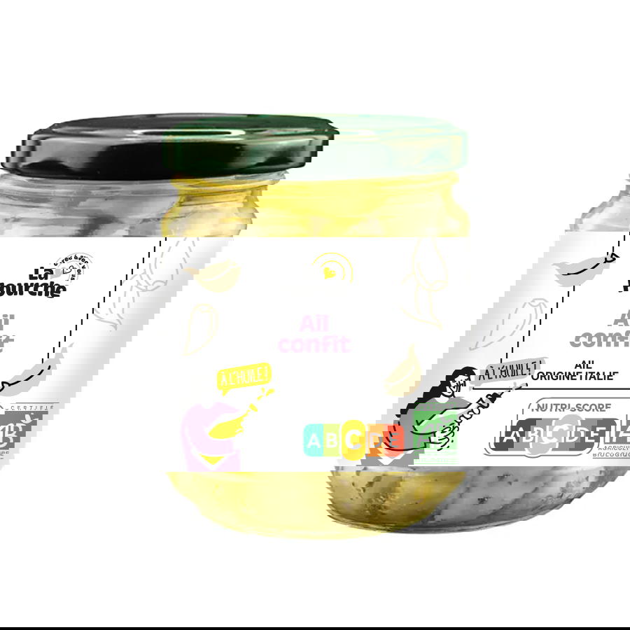 Ail Confit à l'Huile Bio