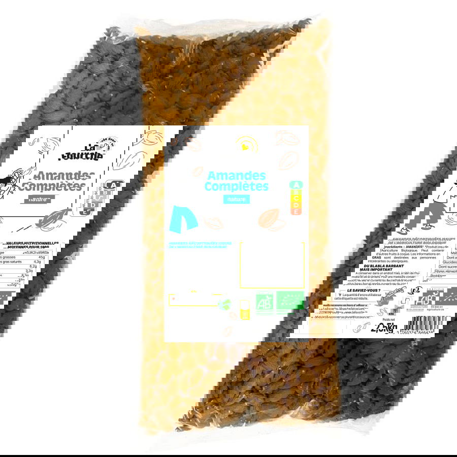 Amandes complètes natures bio