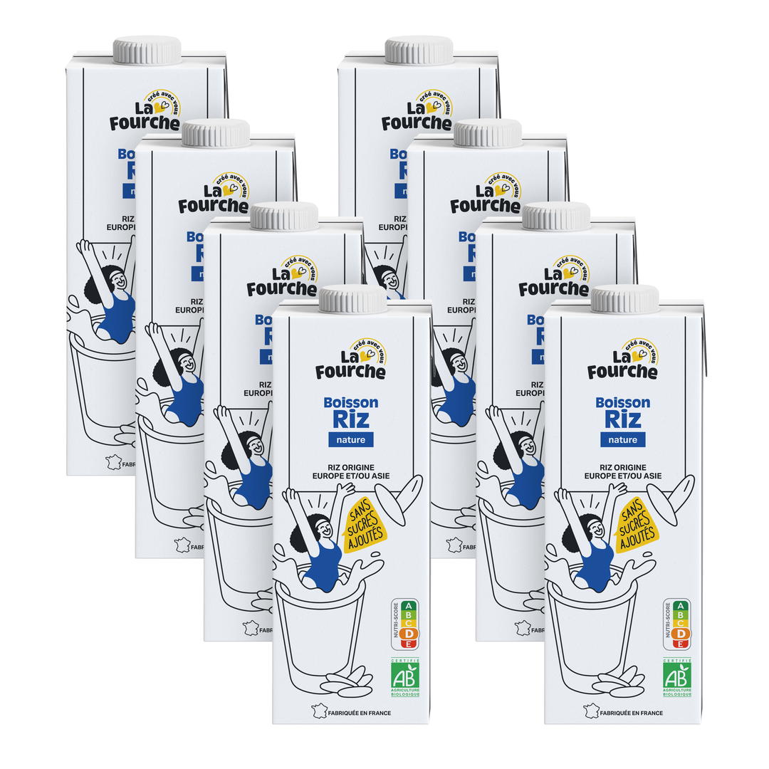 Boisson riz bio - 8x1L