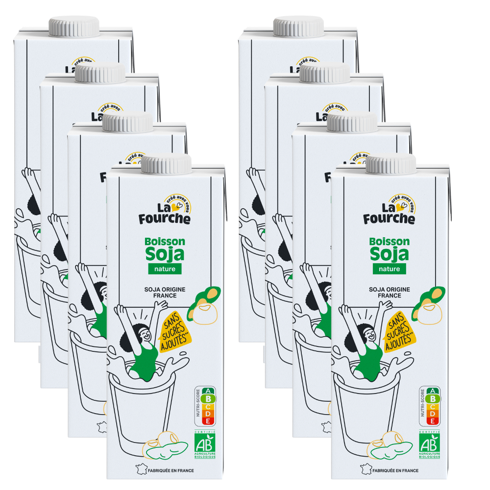 Boisson Soja Bio - 8x1L