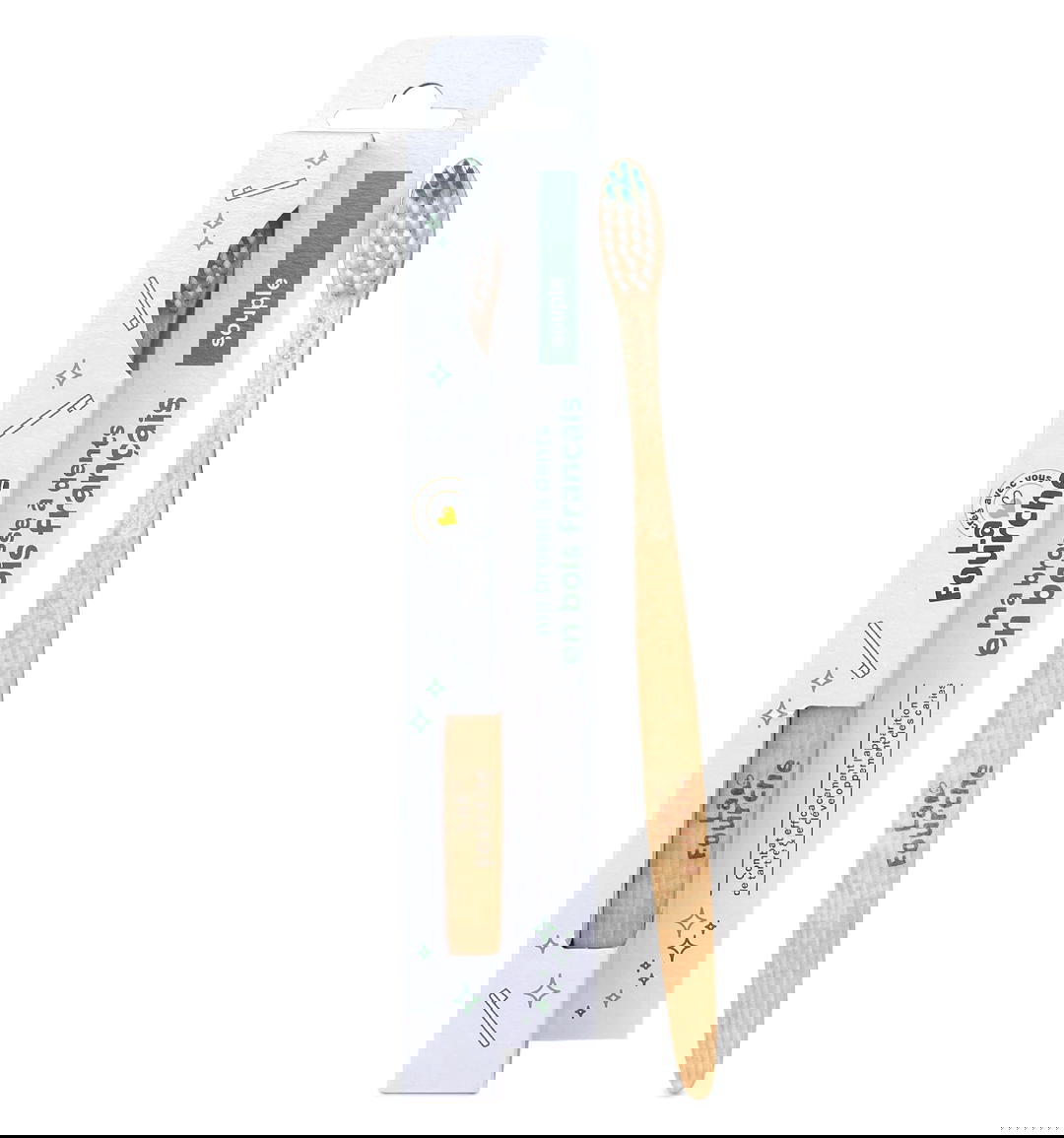 Brosse à dents en bois français souple