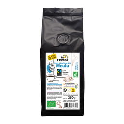 Café Décaféiné Moulu Bio et Equitable
