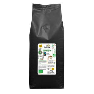 Café en grains corsé Ethiopie 100% arabica bio et équitable
