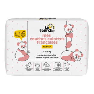 Couches culottes françaises T4 (7 - 18 kg) x 42