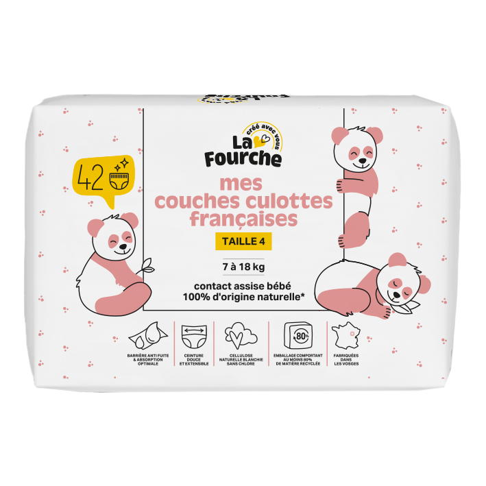 Couches culottes françaises T4 (7 - 18 kg) x 42