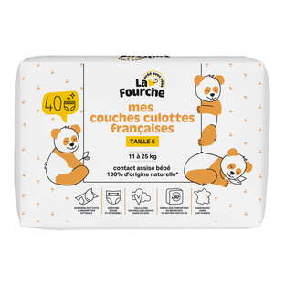 Couches culottes françaises T5 (11 - 25 kg) x 40