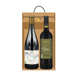 Duo de vin rouge bio