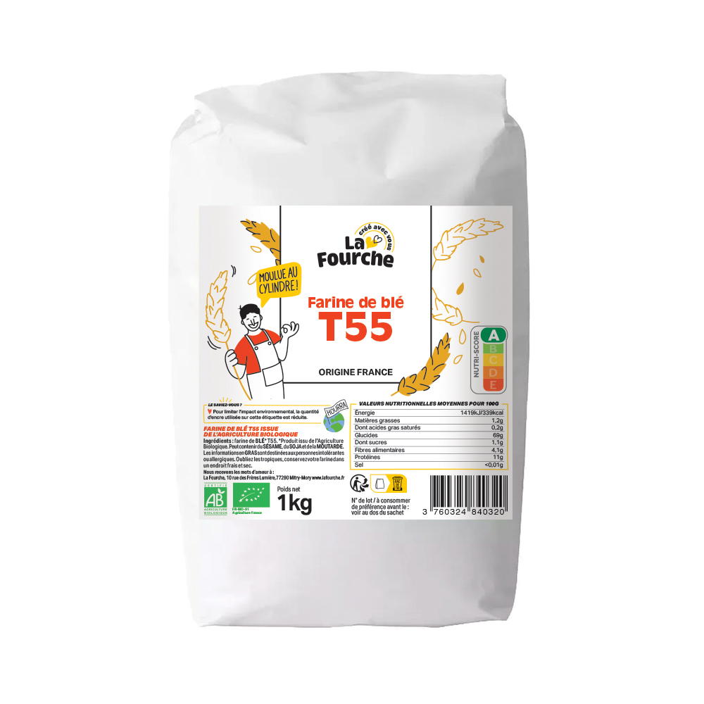 Farine de blé T55 bio