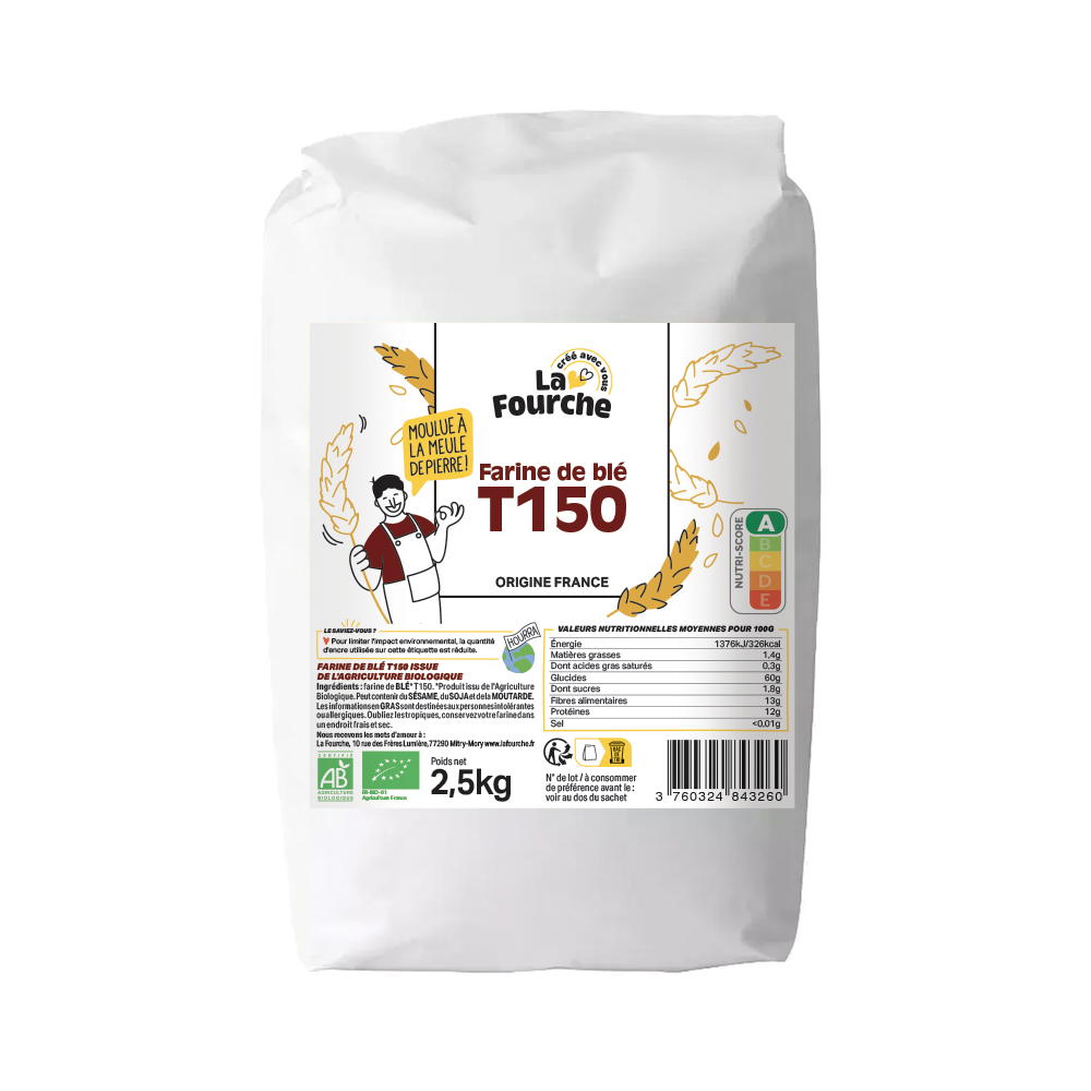Farine De Blé T150 Bio