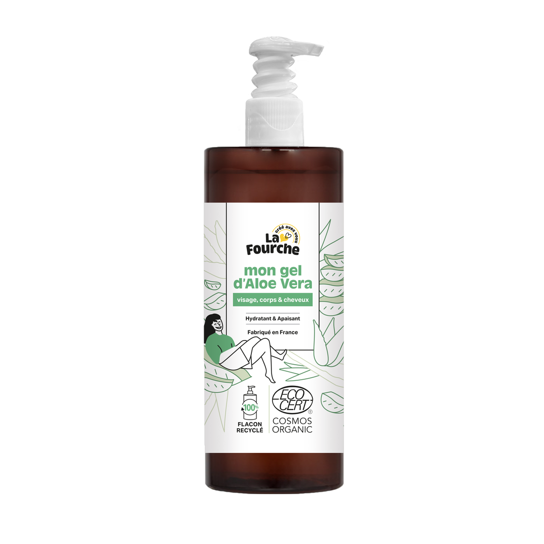 Gel d'Aloe Vera Certifié Cosmos Organic