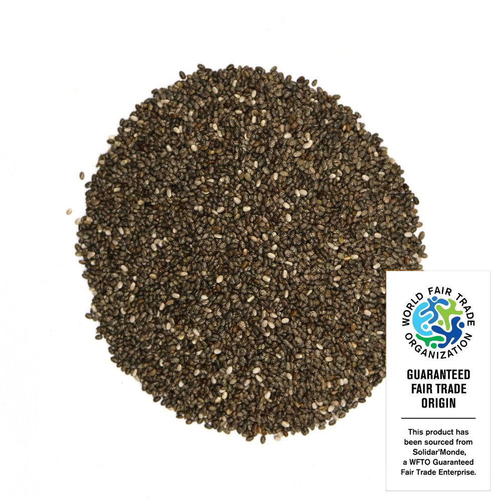 Graines de chia bio équitable en sachet kraft