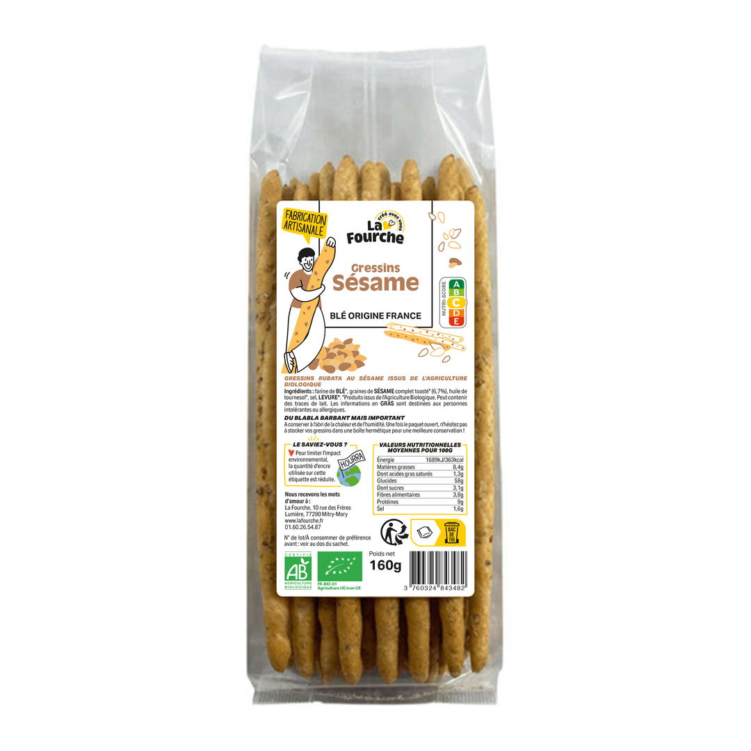 Gressins Au Sésame Bio