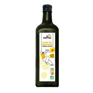 Huile de tournesol vierge origine France bio - 1L
