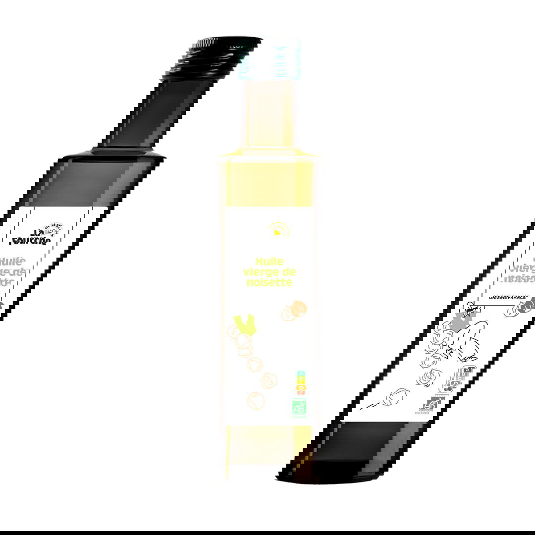 Huile vierge de noisette bio